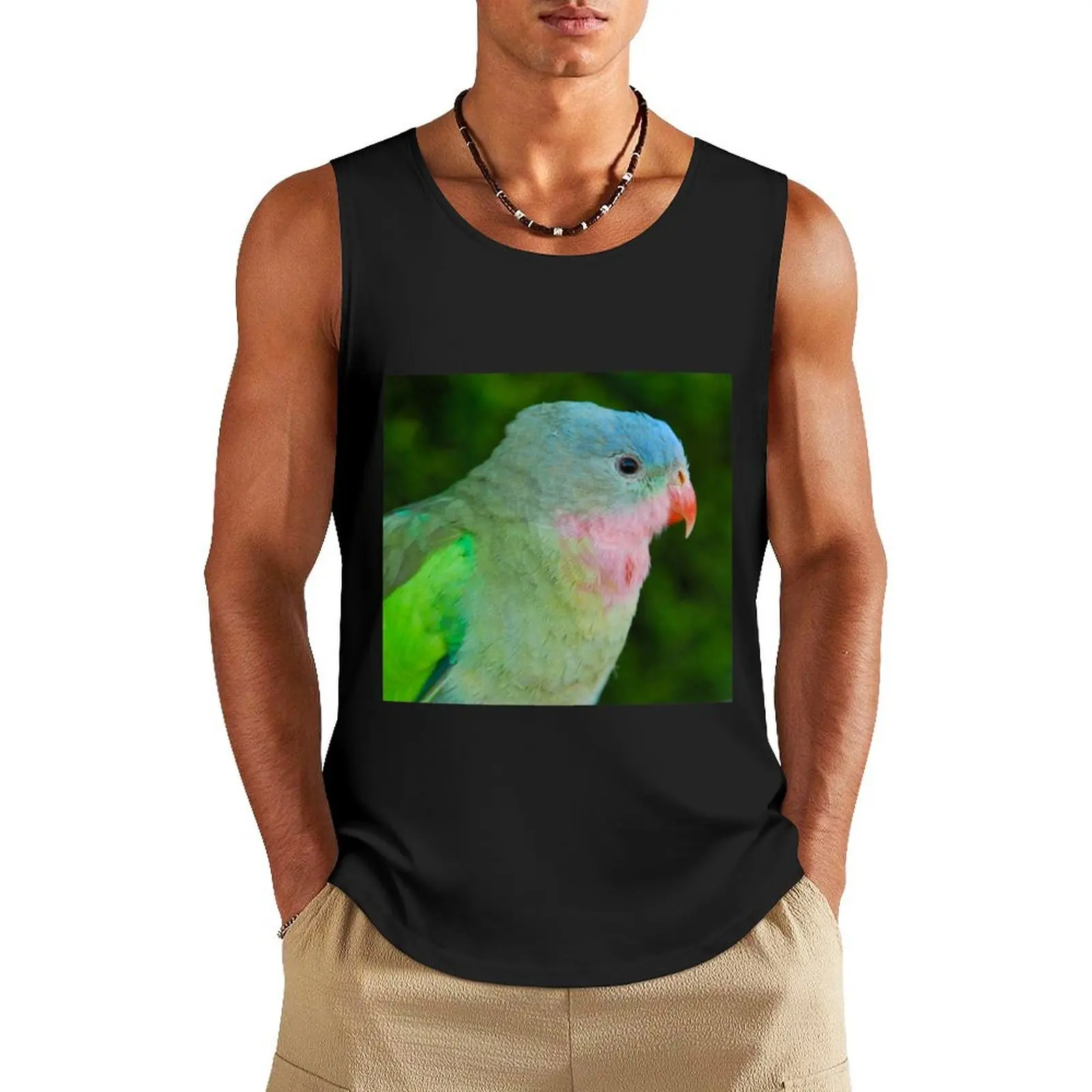 

Princess Parrot Profile Tank Top gym wear men t-shirts man