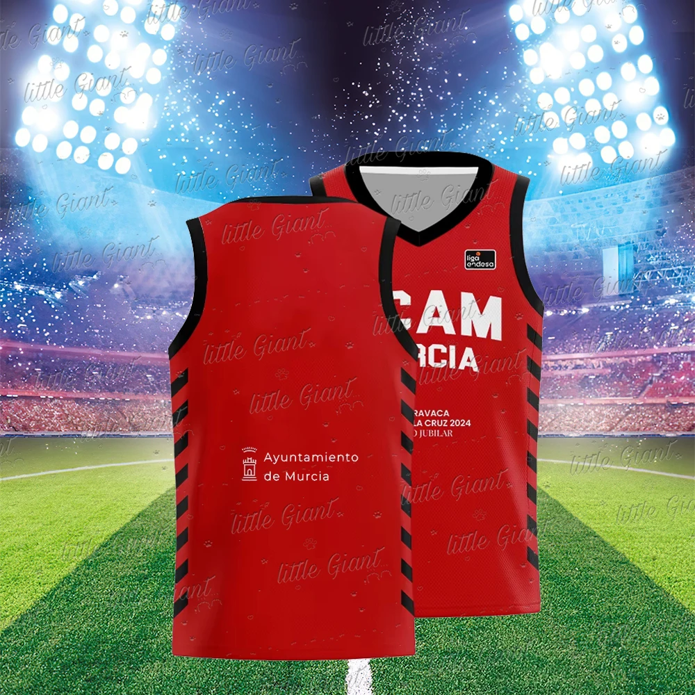 New Arrivals Men's Tank Top 24/25 Season #31 Red Ucam Murcia Cf Basketball Jersey 2024 Summer Women's Clothing Kid's T-Shirts