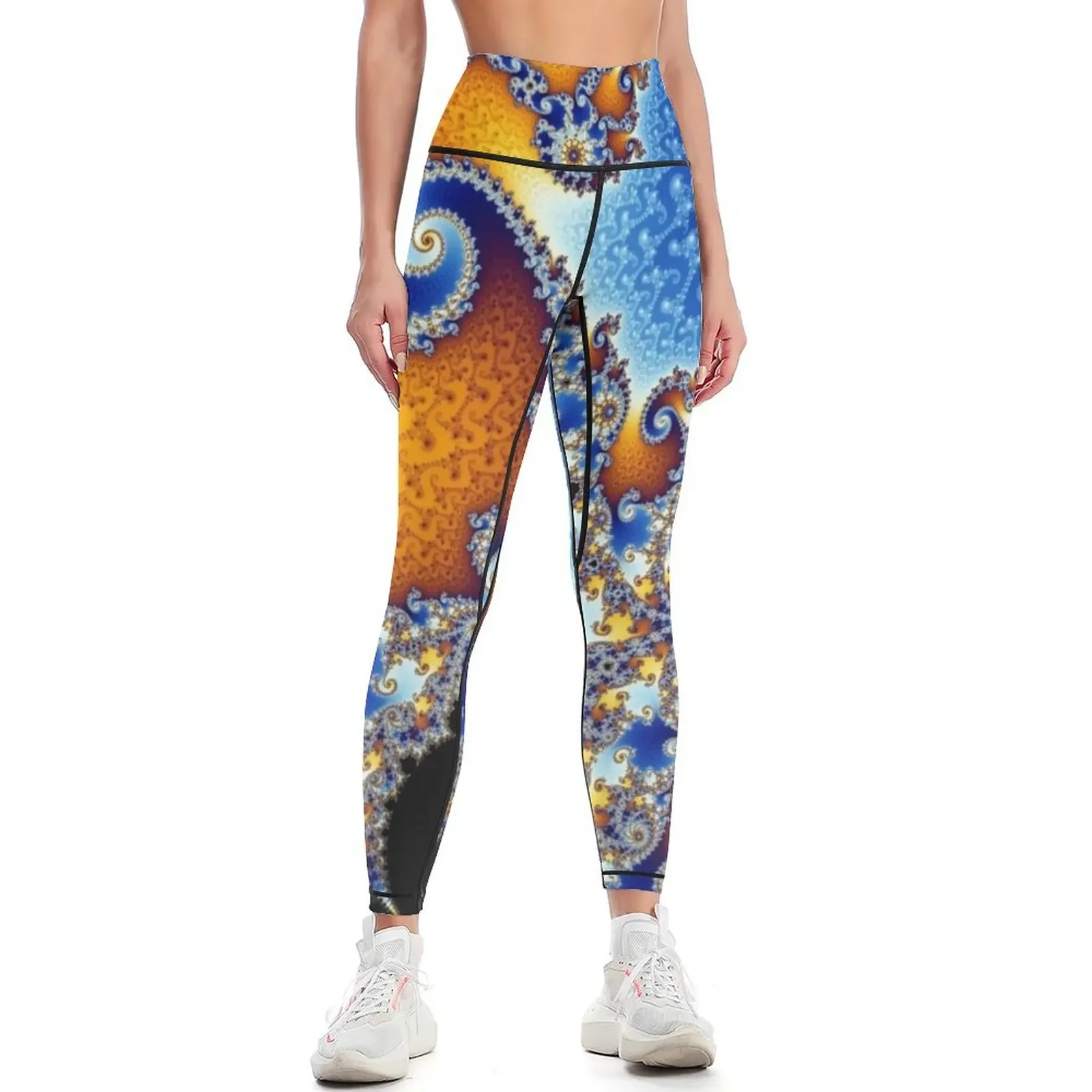 

Mandelbrot Set Leggings gym pants Women's high waist exercise clothing for high waist Womens Leggings