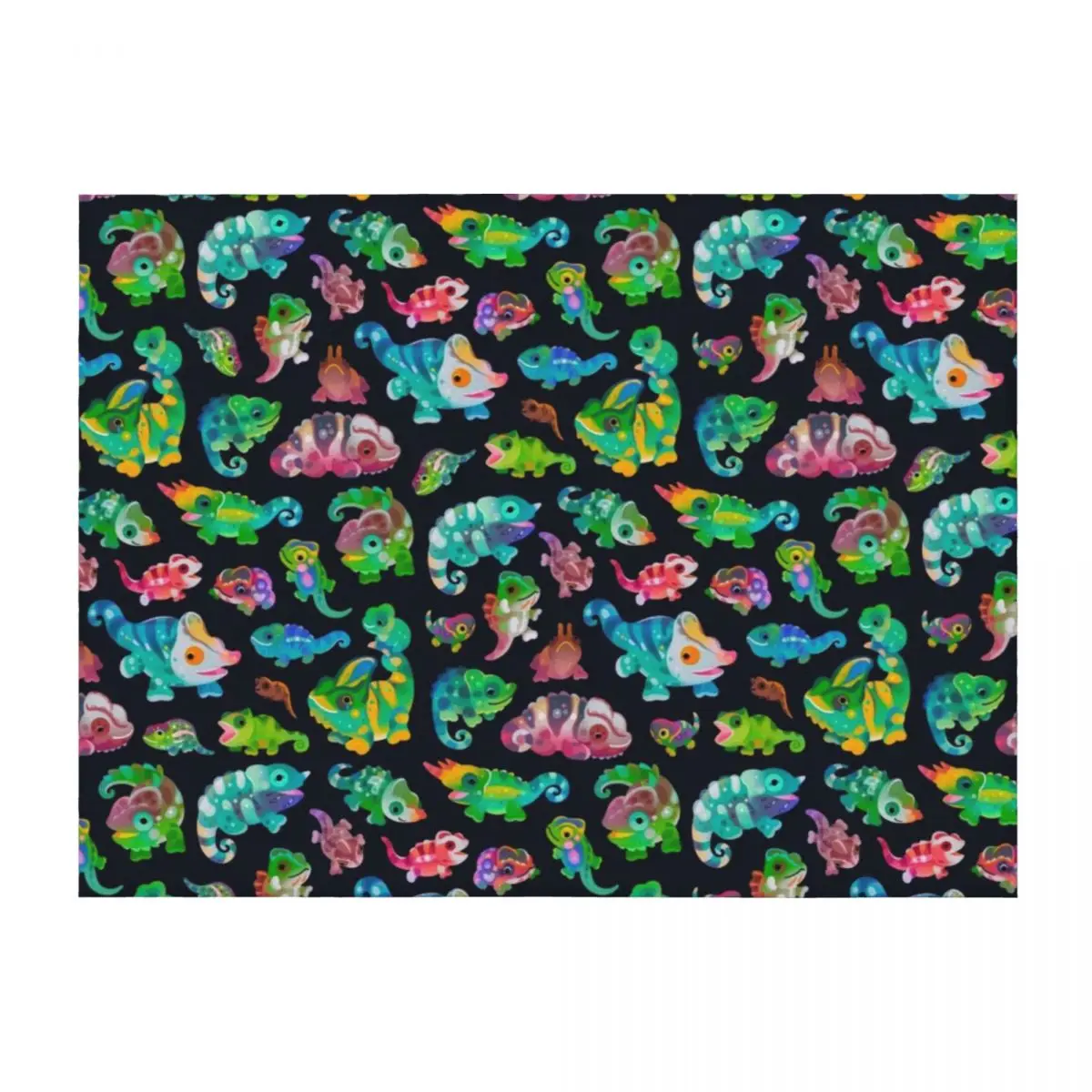 

Chameleon Throw Blanket Soft Flannels manga Camping Blankets