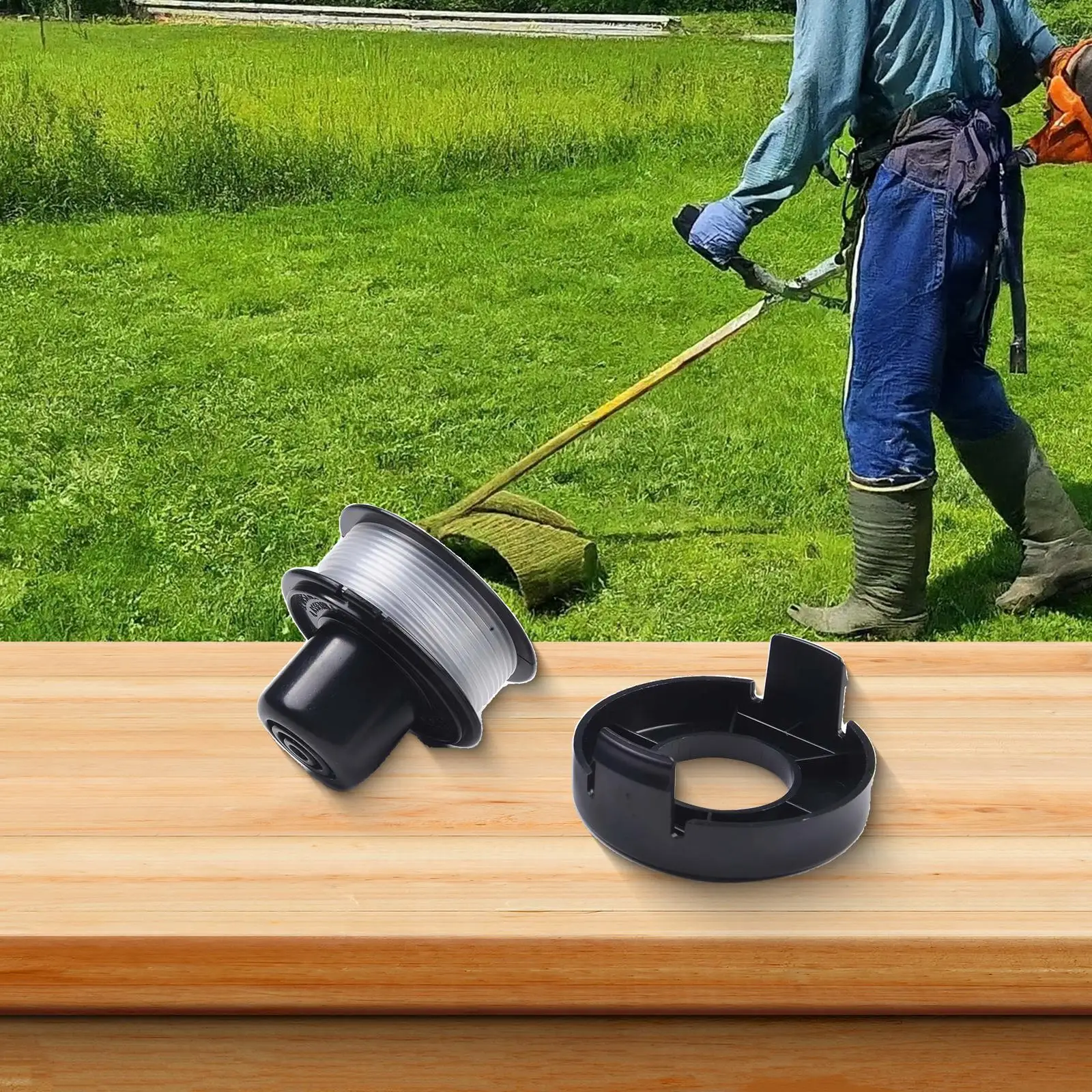 For String Trimmer Bump Cap with Replacement Spool for A6226 GL250 GL310 GL360 Trimmax ABS+Nylon Material Construction
