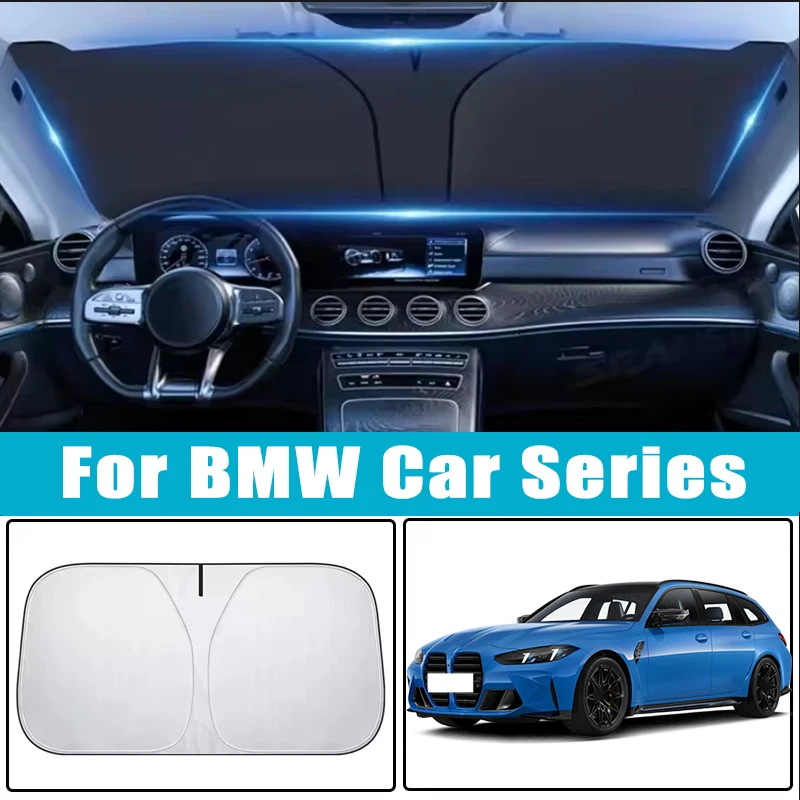 

For BMW F30 F31 E90 E91 G20 G30 F10 F20 X1 X3 X5 X2 X6 M2 M3 Car Sun Visor Windshield Sunshade Heat Insulation Auto Accessories