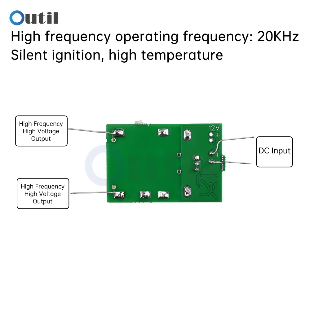 DC7-9V untuk 10KV modul penguat Generator tegangan tinggi koil penguat ungu modul tegangan tinggi busur untuk mengajar eksperimen