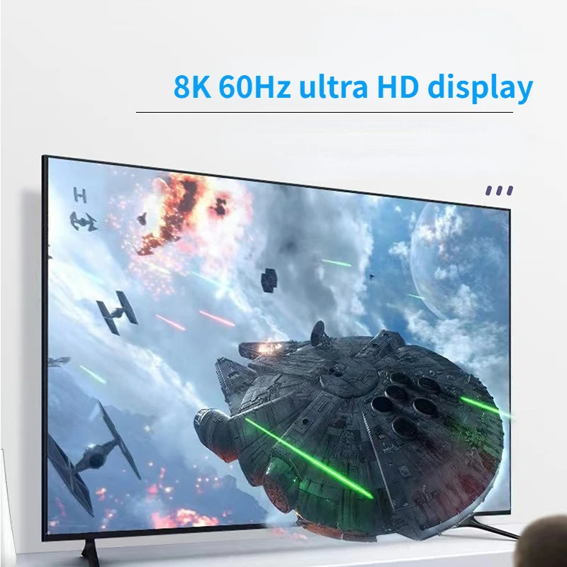 UHD 8K 60Hz HDTV V2.1 Adapter 90 270 stopni kątowy Mini/Micro HD wtyk męski do HDMI kompatybilny Adapter żeński złącze