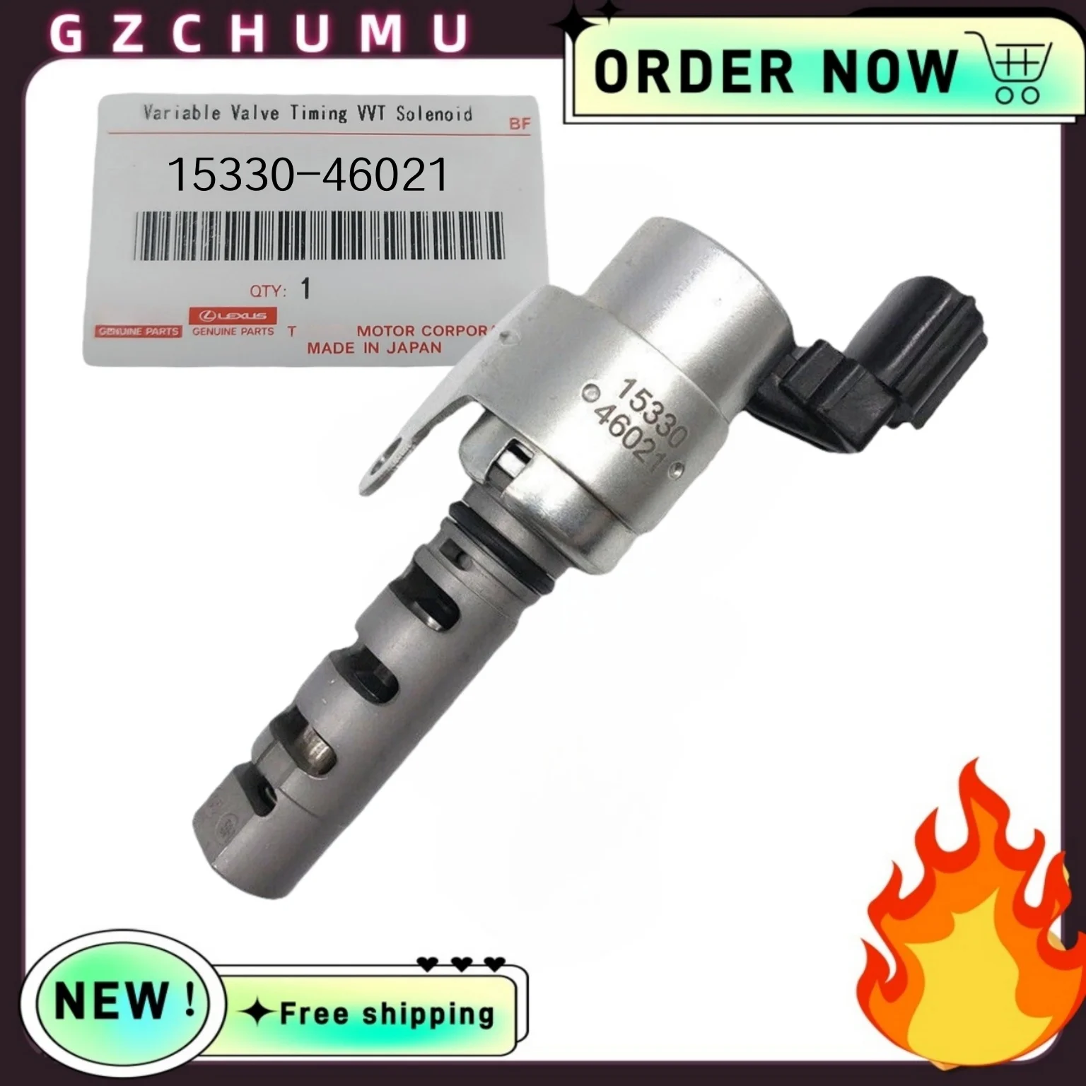 Variable Valve Timing VVT Solenoid Valve 15330-46021 for Toyota Verossa JZX110 Mark II Camshaft Oil Control Valve 1533046021
