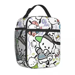 Borsa termica per borsa termica con motivo a Pochacco carino Contenitore per pasti portatile Tote Lunch Box uomo donna lavoro Picnic