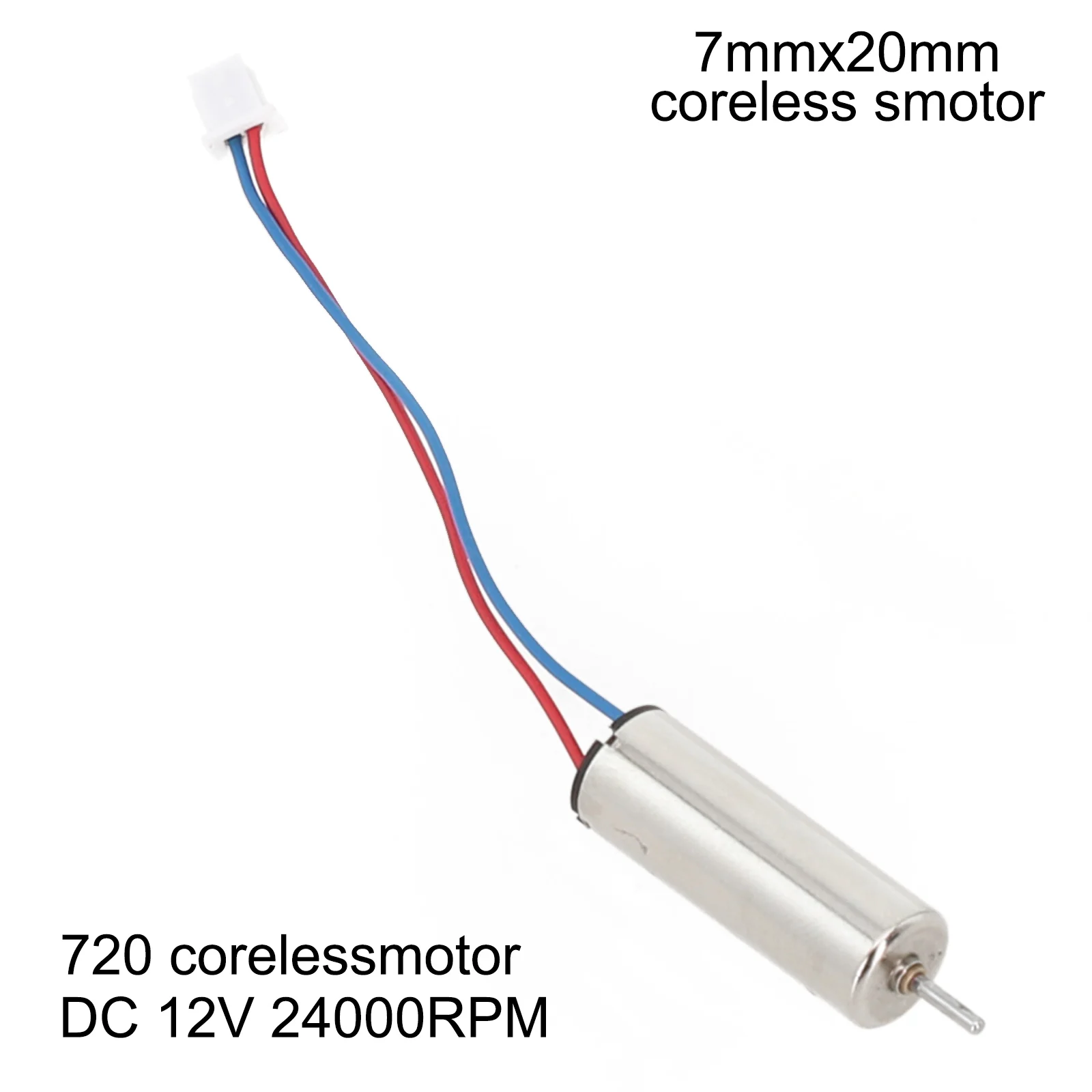 1pc DC 12V 24000RPM High Speed Mini 7mm*20mm Coreless Motor Hobby Toy Model DIY Vibration Motors Motor Electric Motors