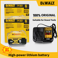 Original DEWALT battery 20V,6AH rechargeable lithium-ion battery DCB206 ,Dewalt tool battery, DCB1104 charger dewalt battery 20V