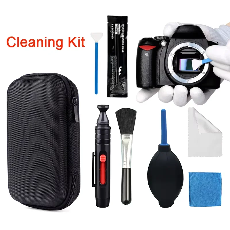 Kit de Limpeza com Soprador de Ar, Ferramentas Multiuso para Câmera Digital SLR, Tela de Laptop, Teclado, Manutenção de Dispositivos Ópticos e Eletrônicos