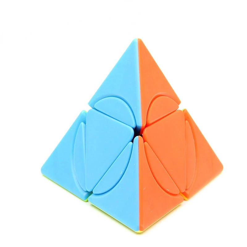 FangShi 2x2 Transform Pyramid Stickerless Funs Lim 2x2 Changeable Magic Cube Puzzle Professional Game Toys