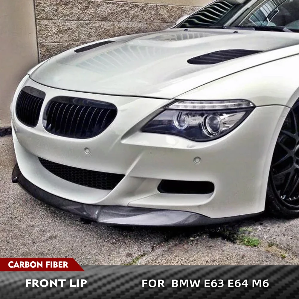 

Car Front Bumper Lip Spoiler Splitters Body Kits for BMW 6 Series E64 M6 Bumper 2004-2010 Carbon Fiber/FRP Car Front Racing Lip