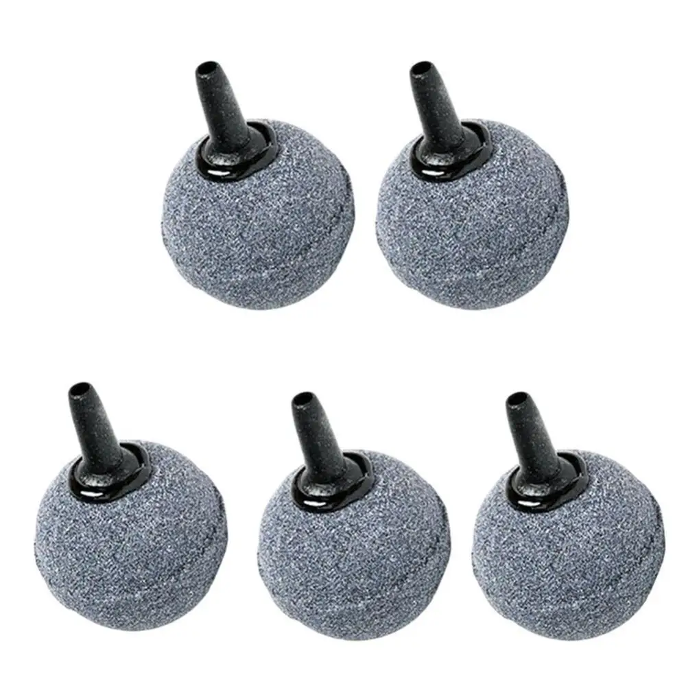 5 Pcs 2/2.5/3/4/5cm Aquarium Round Shape Air Bubble Stone Aeration Aerator Fish Tank Pump Hydroponic Oxygen Plate Accessories