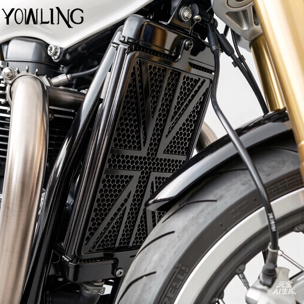 

For Bonneville Thruxton RS T120 T100 speed twin Street cup twin Bobber Accessories Radiator Guard Grille Grill Cover Protection