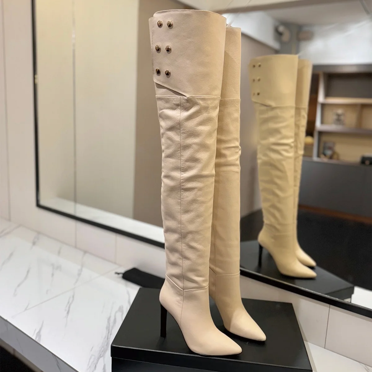 2026 High Quality winter Women Shoes Pointed Toe Over Knee Elegant Boots ch24040254