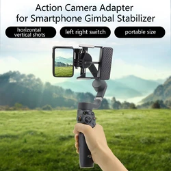 Handheld Gimbal Adapter for GoPro 10 11 12 Camera Switch Mount Plate Adapter for DJI Osmo Mobile 6 5 4 3 Connect with Action 4 3