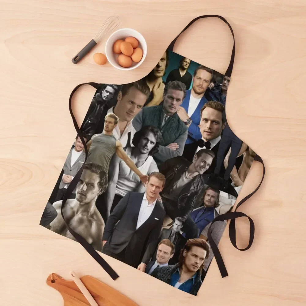 

Sam Heughan Apron men's barbecue Things For The Kitchen Teacher Apron