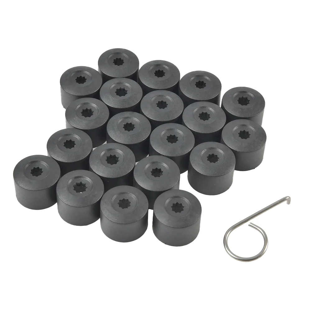 20Pcs Car Wheel  Hub Nut Bolt Covers Cap 17mm Auto Tyre Screws for Exterior Protection Accessories Lug Nuts