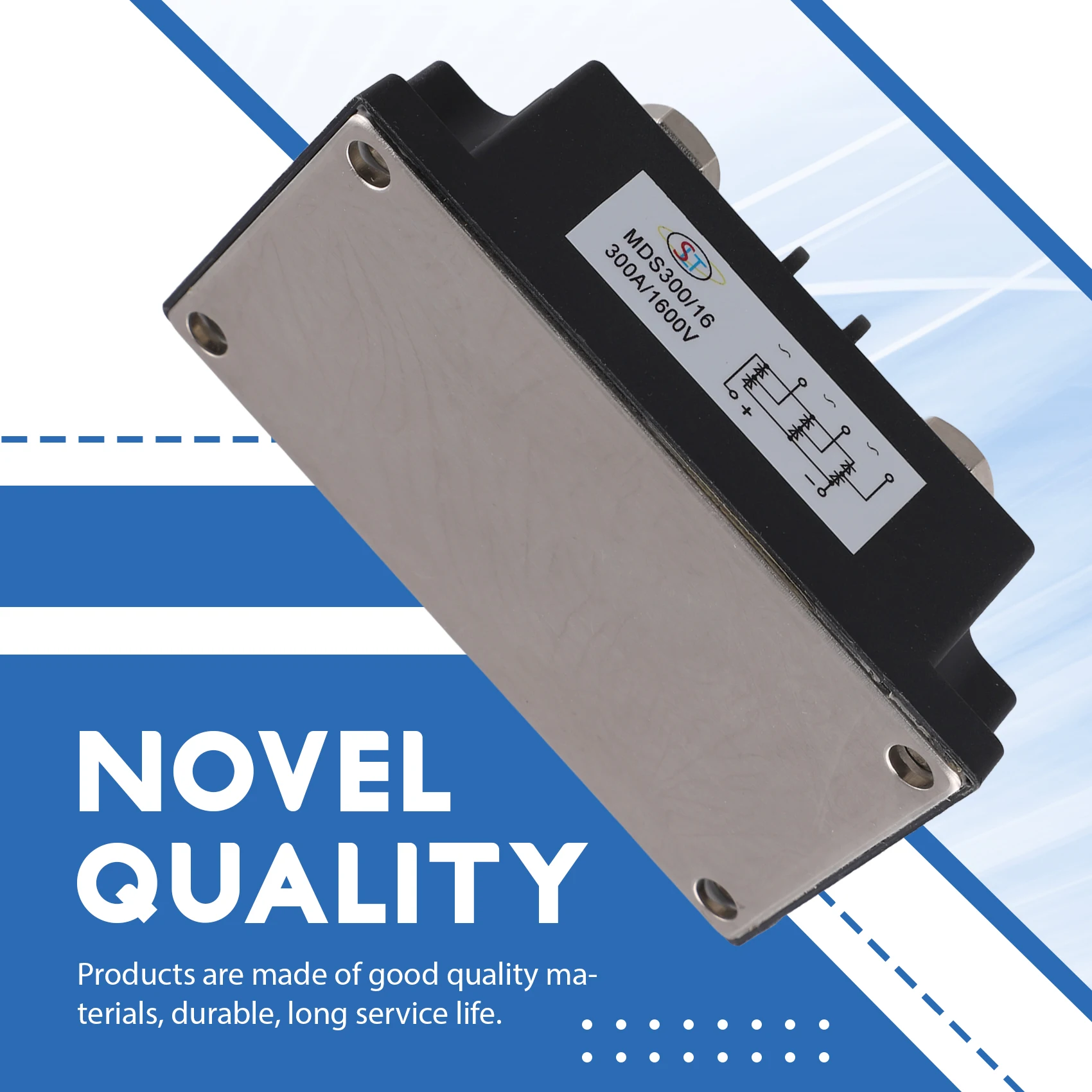 ABKP-MDS300A 1600V Three-Phase Bridge Rectifier โมดูล 3-Phase Bridge Rectifier โมดูลสําหรับ DC มอเตอร์และเครื่องเชื่อม