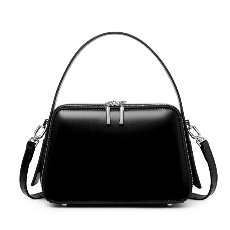 

Underarm Cowhide Genuine Leather Handbags Women Vintage Shoulder Bag Female Crossbody Bags Luxury High Quality 2025