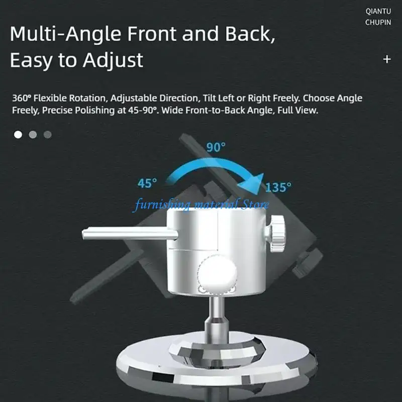 Y5GD Aluminum Vise Stainless Steel Handle Anodized Finish 45 To 90 Degree Tilt  For Long Lastingly Antiscratch Performances