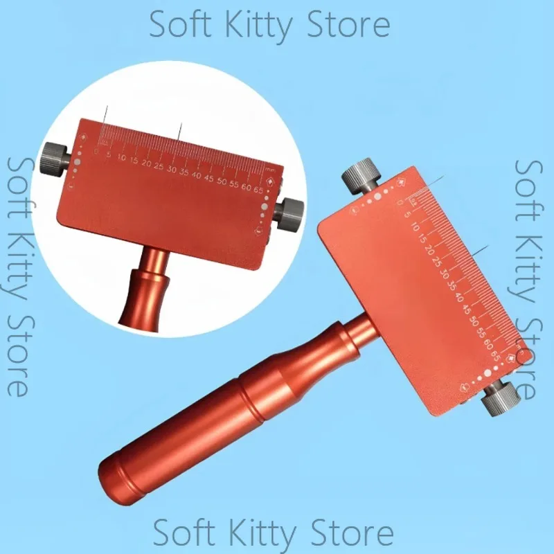 Adjustable Film Sample Cutter 2.5–60mm – Lab Slitting Knife for Paper, Plastic, Tape, Foil, Peel & Tensile Test Strips