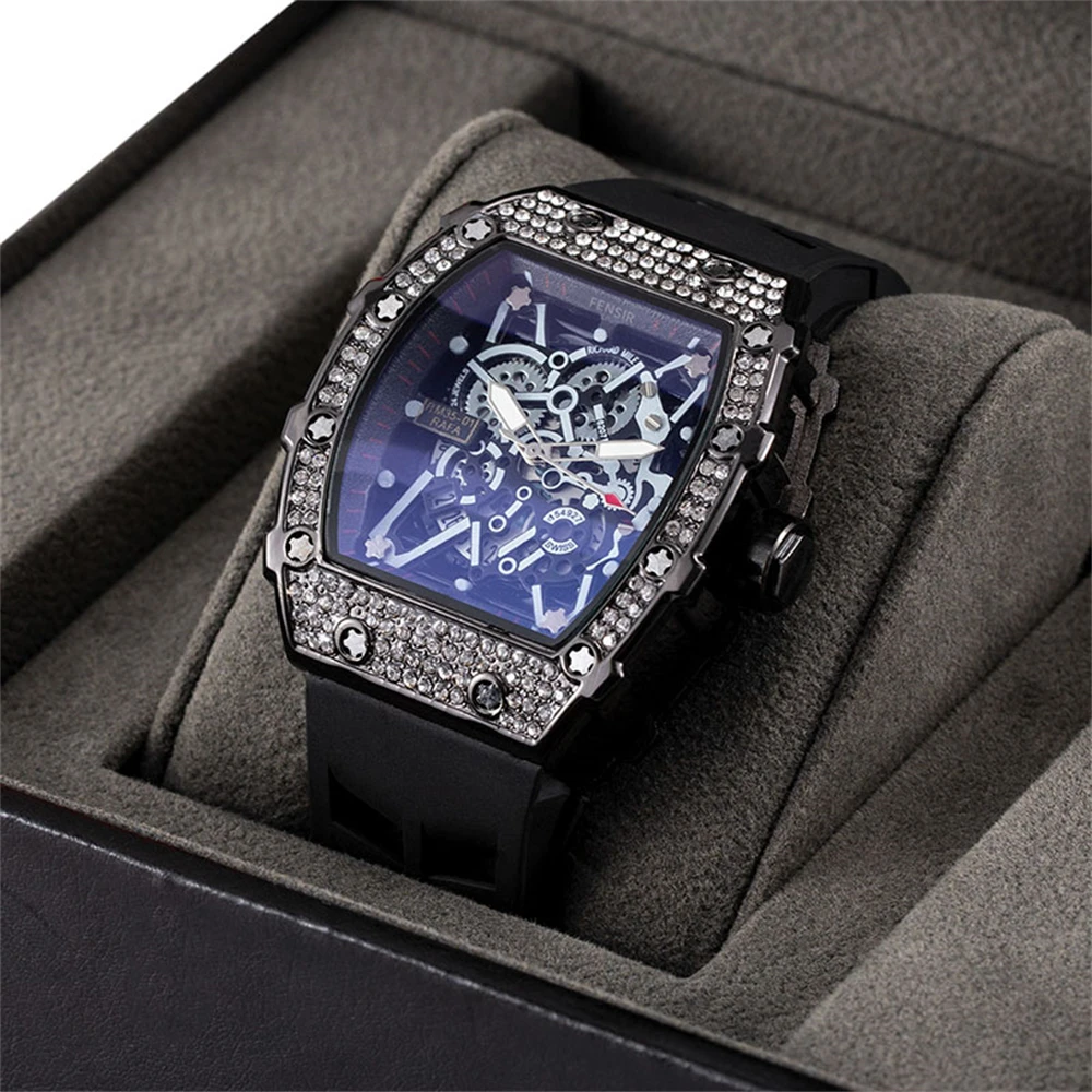 Men\'s Luxury Famous Brand Business Sports Watches 2023 Unusual Quartz Diamond Watch For Men Gift WristWatches relogio masculino