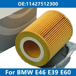 Car Oil Filter Kit 11427512300 For BMW E36 E46 E39 E60 E65 E66 E67 E83 E53 320i 330xi 328ci 520i 730Li 740d X3 X5 M52 M54 Engine