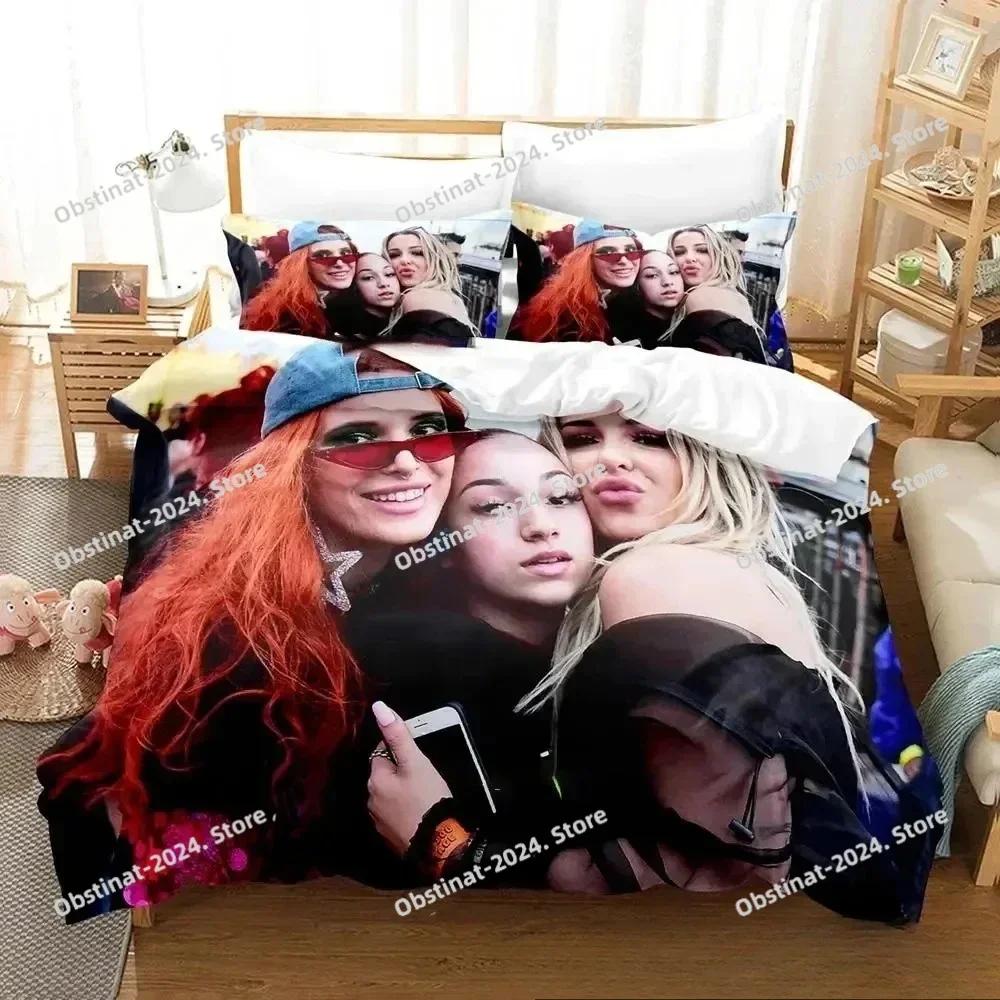 3D Print Tana Mongeau TanaCon Bedding Set Printed Bed Set With Pillowcase Duvet Cover Soft Single Double Queen Super King Size