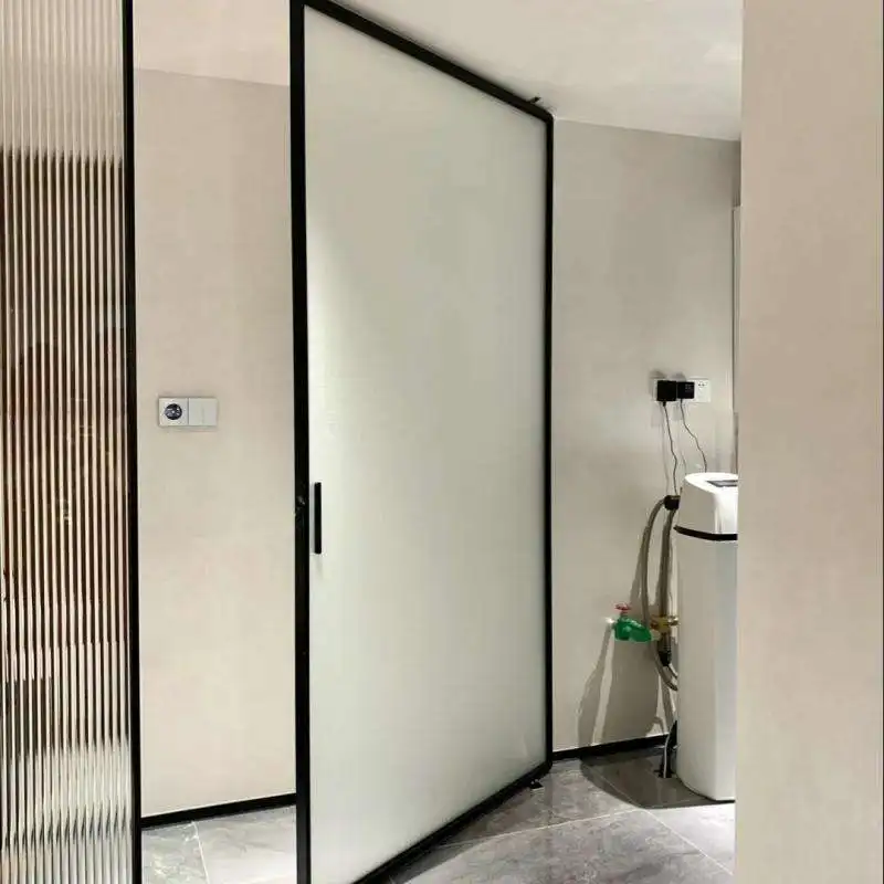 Bathroom Rainproof Moisture Proof Glass Revolving Door High Quality Anti Peeping Pivot Doors Fashionable Manual Glass Doors