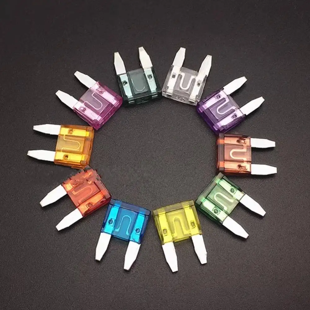 100 stücke kleine Mini-Auto-Blade-Sicherungen Zink-Auto-Sicherungs sortiment Elektro-Sicherungs satz 2a 3a 5a 1,5a 10a 15a 20a 25a 30a 35a 40a – Detail 6