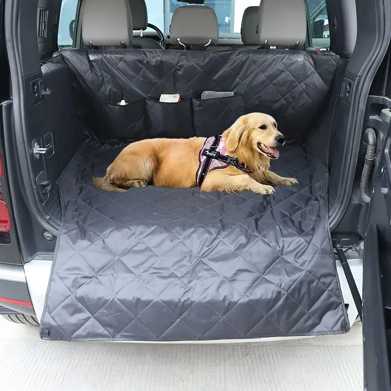 Juste de siège arrière de coffre de voiture pour Land Rover, Oxford Grill, noir, siège pour animaux de compagnie, coussin de transport pour animaux