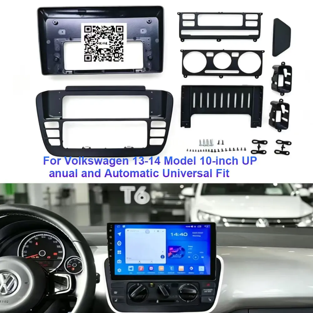 10' Android 16 4G Carplay Android 13 Car Radio For Volkswagen UP! 2017-2023 UP Manual A/C Car Multimedia GPS 2Din Autoradio