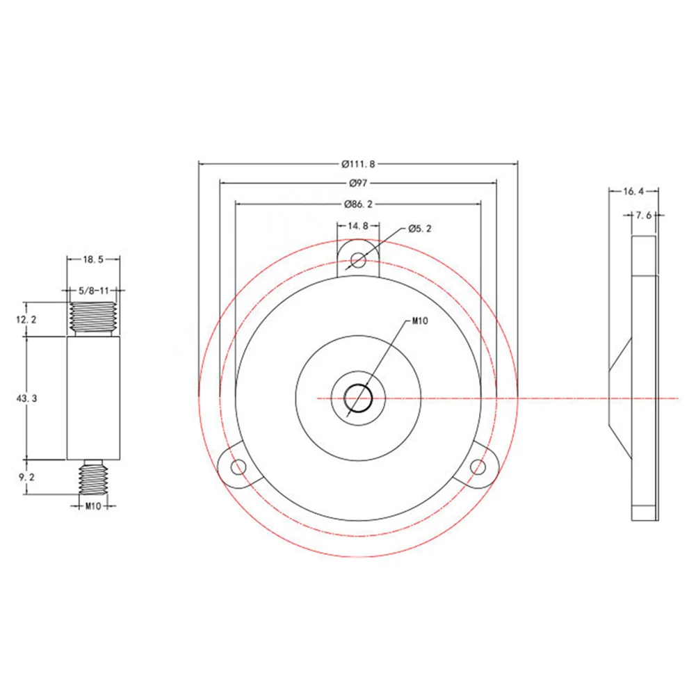 Tough Weather Resistant For GNSS Antenna Mounting Bracket Featuring Lightweight Build and Compatibility with Multiple Models