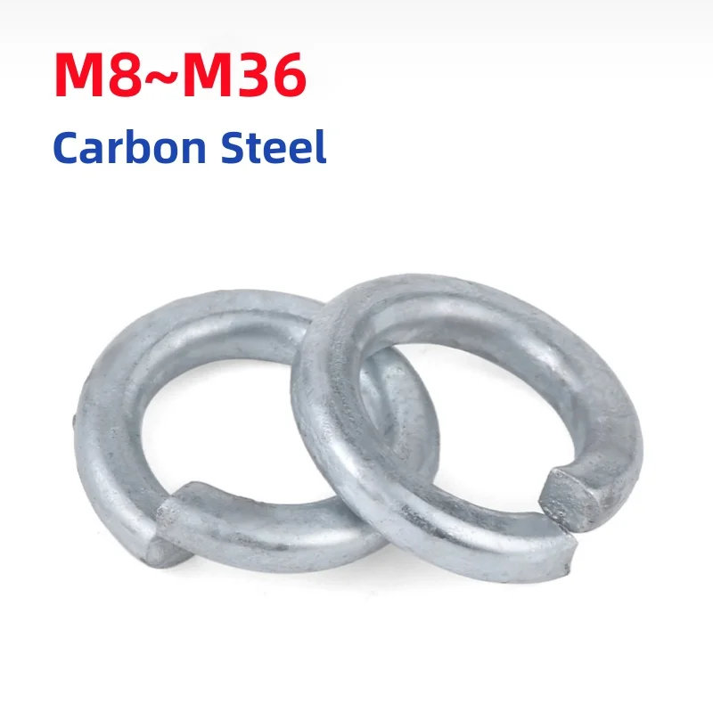 

M8 10 M12 M14 M16 M18 M20 M22 M24 M27 M30 M33 M36 Hot Dip Galvanized Carbon Steel Spring Split Lock Washer Elastic Gasket