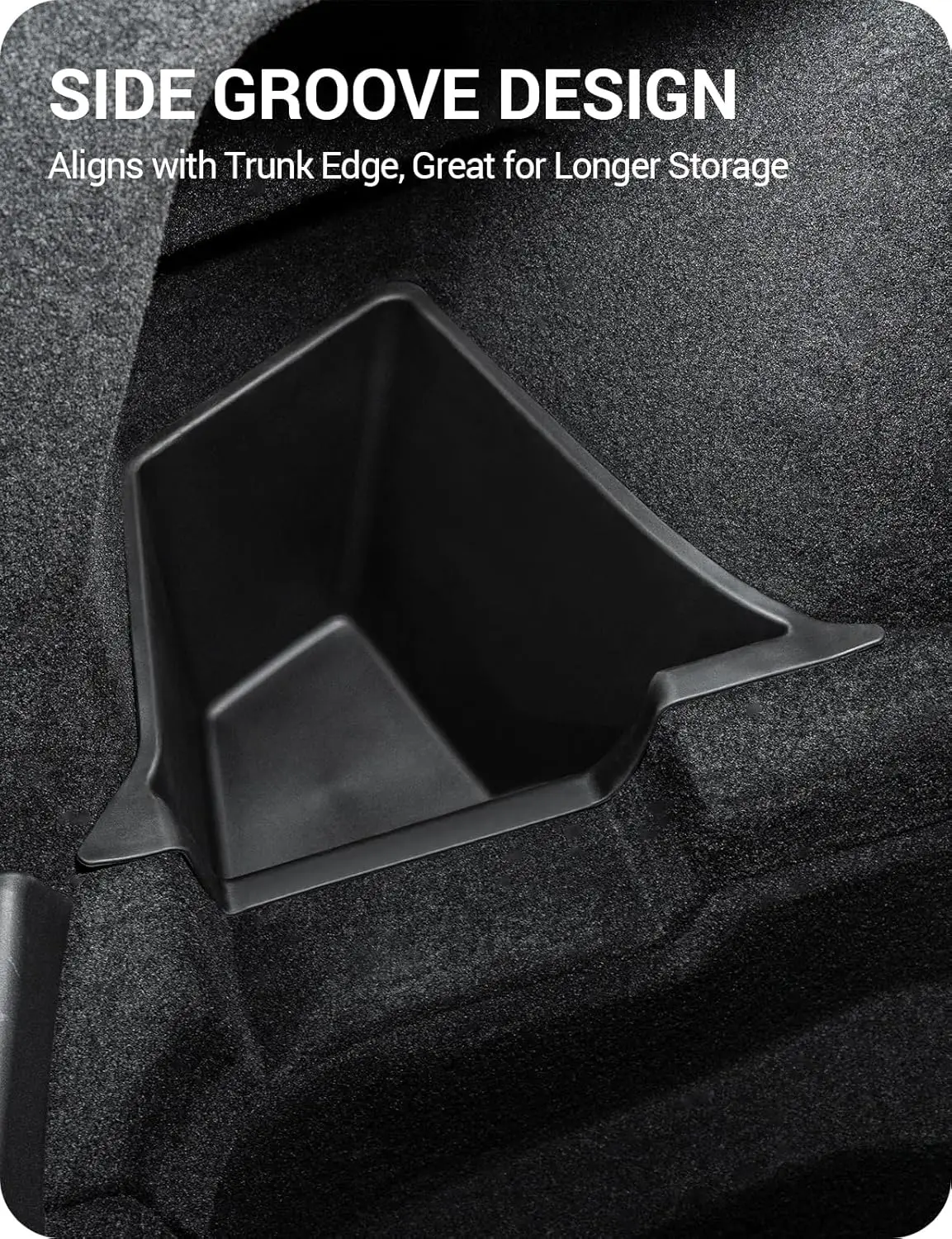 Model Y Launch 2026 Kofferraum-Seiten-Aufbewahrungsbox für Tesla Y Juniper Rücksitz-Organizer Wildleder Anti-Schmutz Auto-Reisezubehör – Detail 10