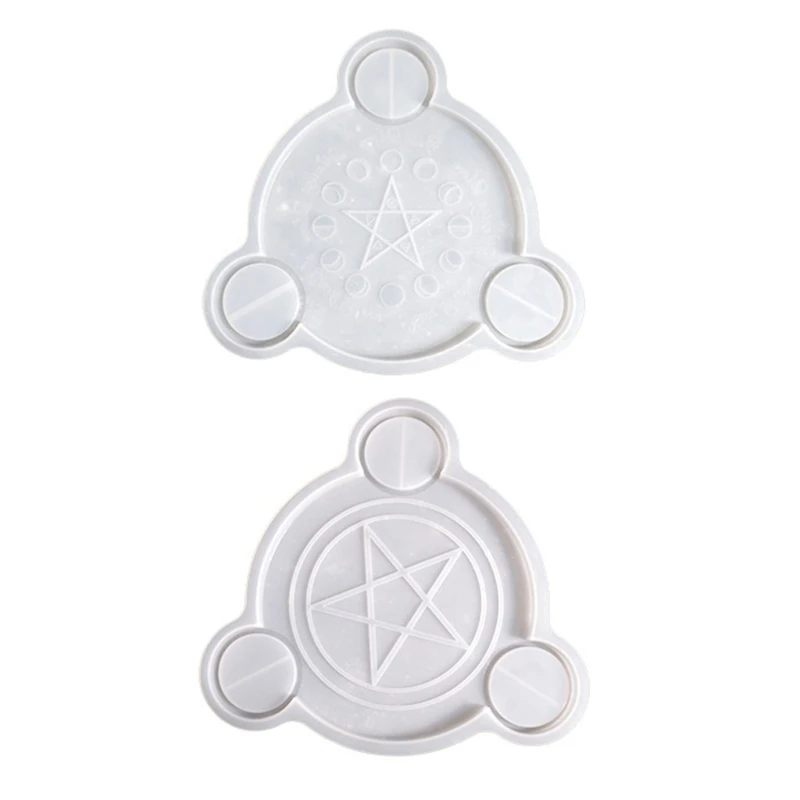 Hexagram Tealight Holder Molds for Making Tealight Holder Gypsum Decorations Dropshipping