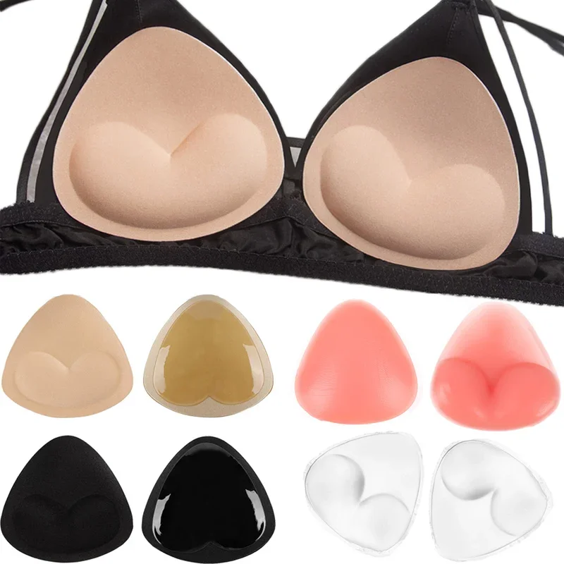 Bikini 2022 Chest Pad Bikini Set Push Up Padded Bikinis Swimsuit Women Swimwear Women Silicone Thicker Breathable Sponge Bra Pad