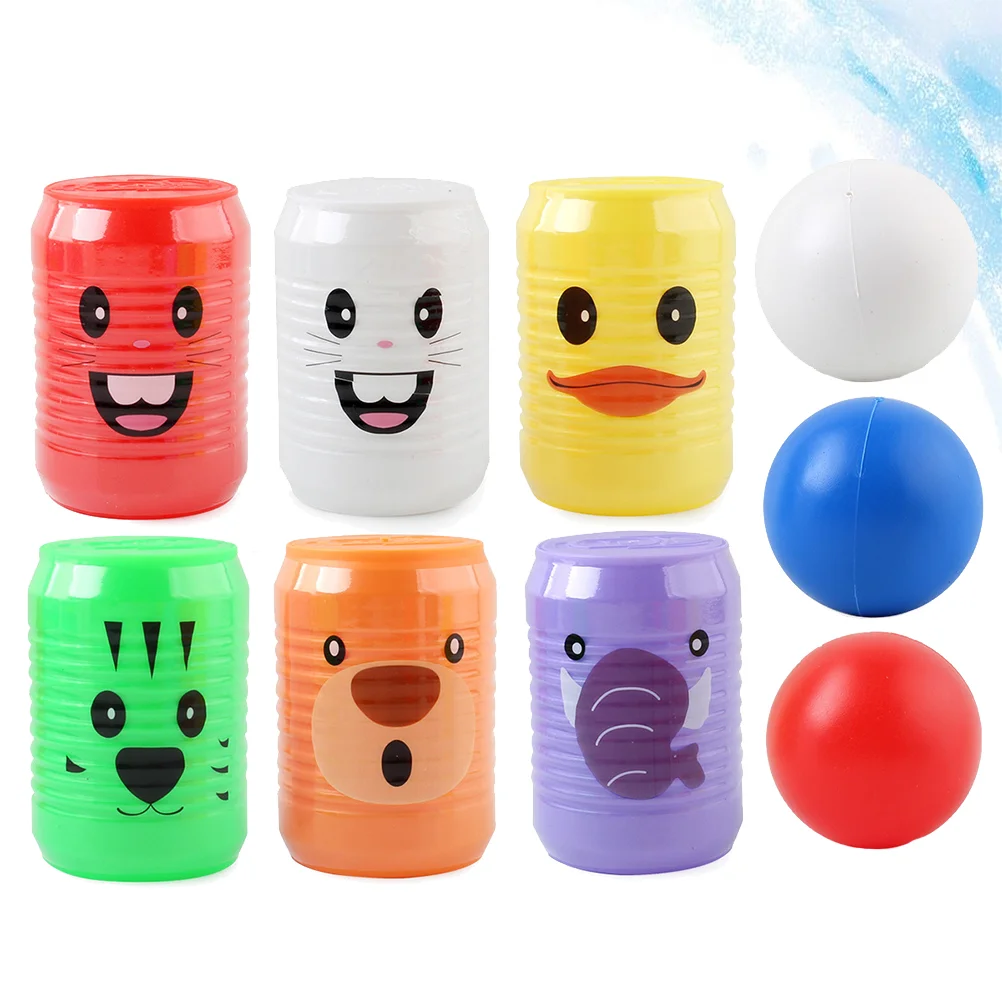 

Can Shape Bowling Portable Outdoor Indoor Cartoon Animal Pattern Digital Bowling Set Early Educational Interactive Toy