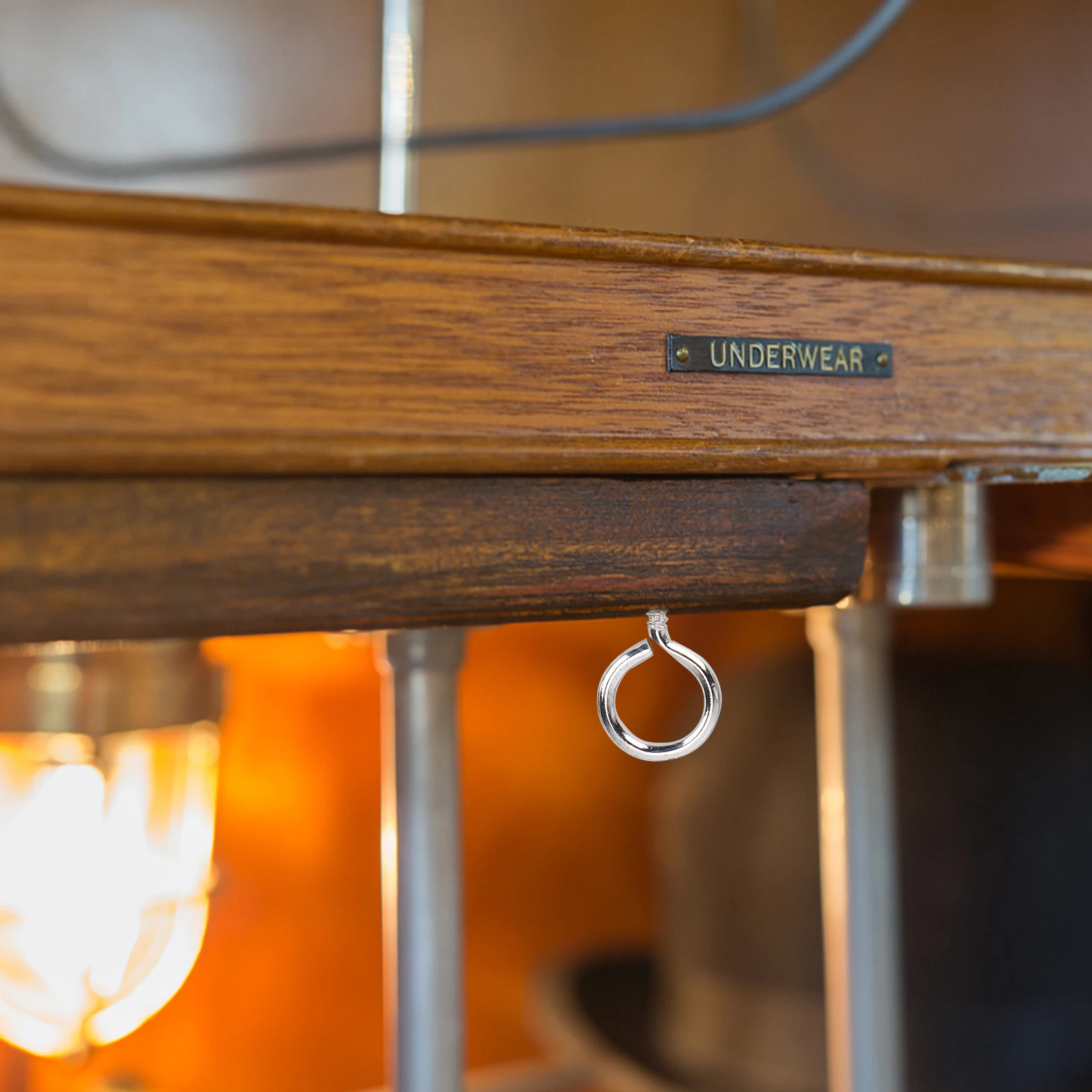 

36pcs 26Mm Threaded Hook Self-Tapping Hook For Ceiling Wood Hanging Plant Cup Key Holder Sheep Eye Socket Ring Screw