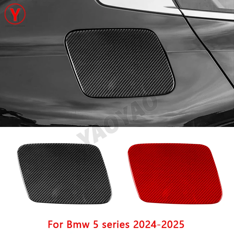 

Carbon Fiber Car Fuel Tank Gas Cap Panel Cover Decoration Sticker Car Exterior Accessories For BMW 5 Series i5 G60 G68 2024 2025