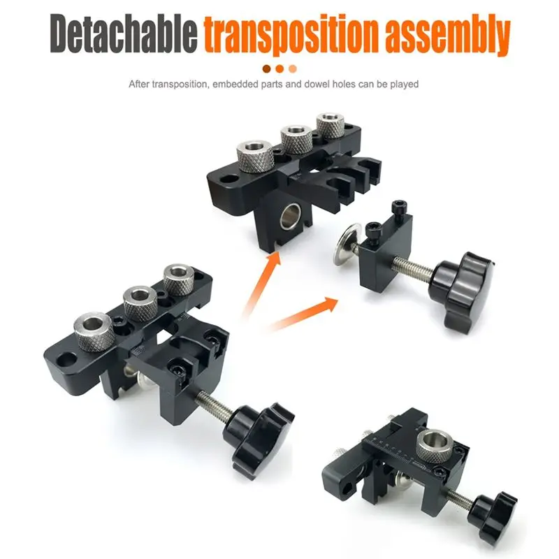a58z-adjustable-doweling-jig-woodworking-pocket-hole-jig-8mm-10mm-bushes-drilling-guide-locator-puncher-tools-best-dowel-jig