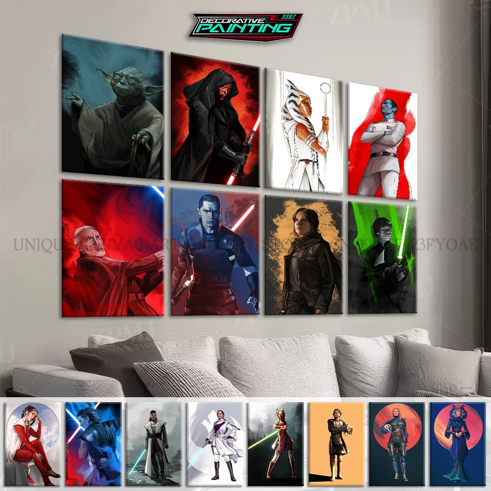 

Star Wars:The Mandalorian Prints Interior Painting Movie Pictures Canvas Wall Art Home Decor Bedside Background Fashion Poster