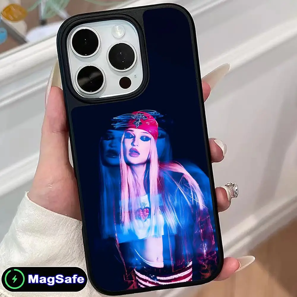 

Чехол для мобильного телефона Kim Petras для iPhone 17 16 15 14 13 12 11 Air Pro Max Plus Magsafe, матовый, цветной