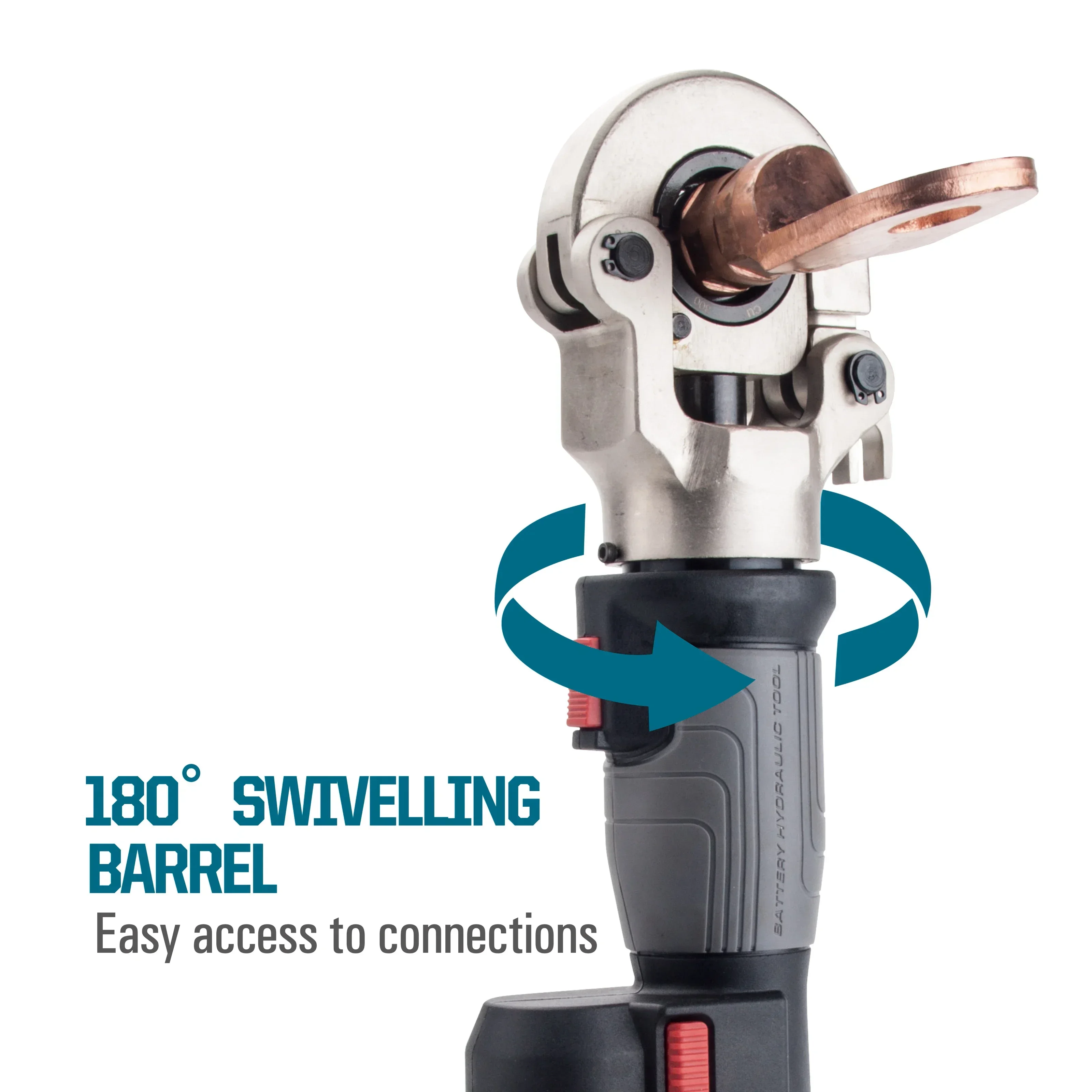 เครื่องมือจีบสายไฟแบบใช้แบตเตอรี่ ZUPPER PZ-300 ขนาดเล็ก ประสิทธิภาพสูง สำหรับสายเคเบิลขนาด 16-300 ตร.มม.