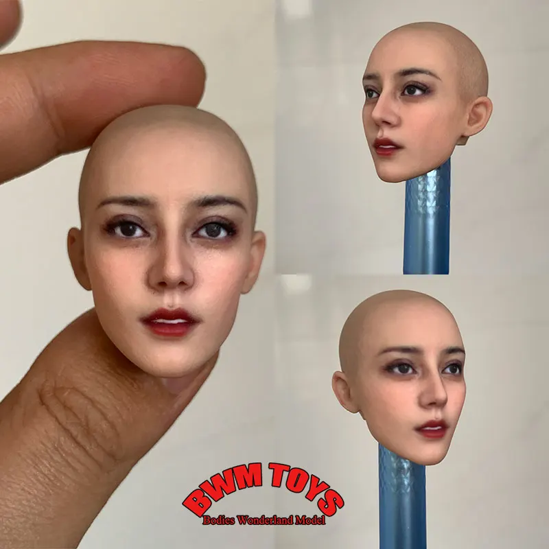 Handmade 1/6 1/12 Female Soldier Film TV Actors Dilraba Dilmurat Head Ancient Beauty Head Carving For 6'' 12'' Action Figure