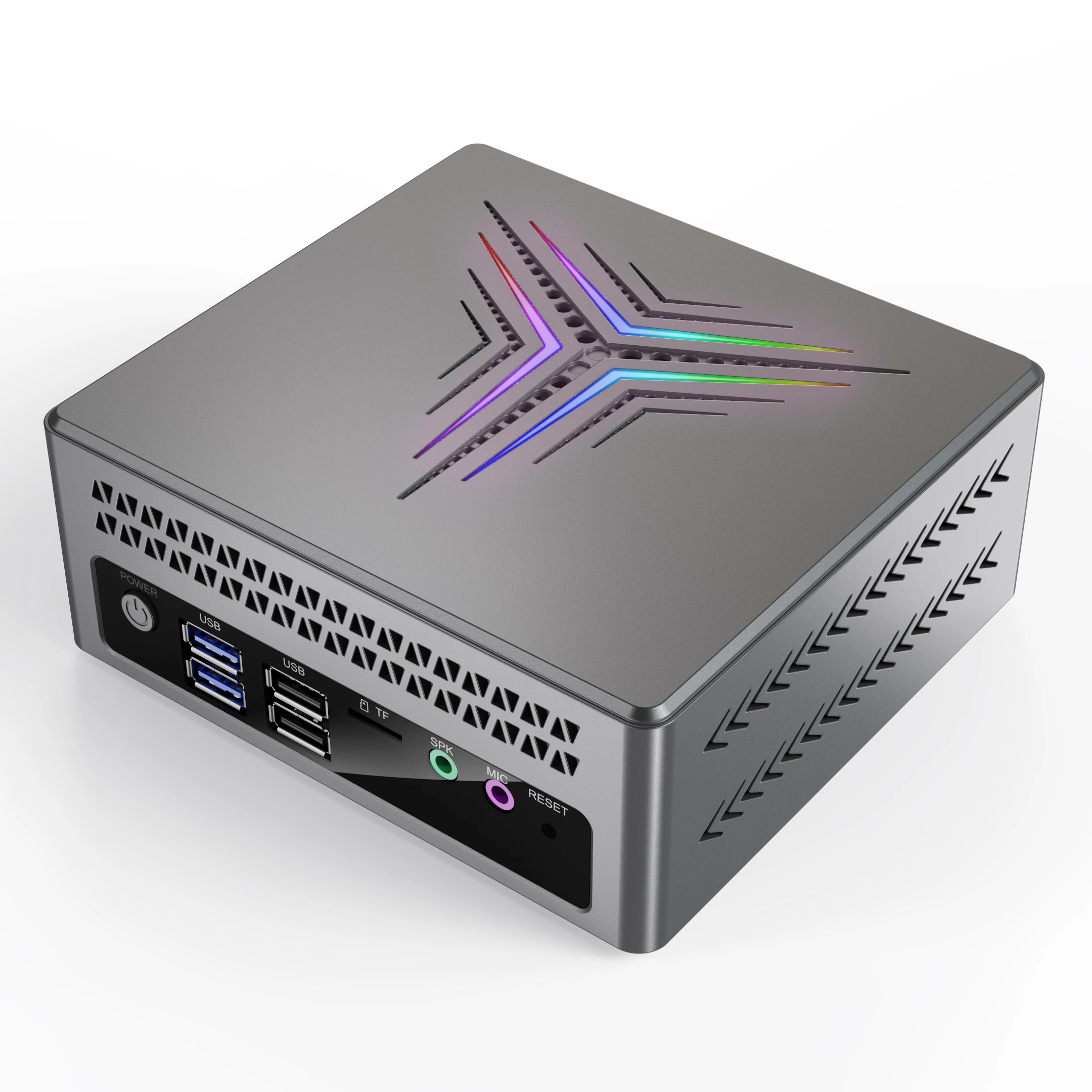 

New HOT Factory latest mini pc JK01 In-tel N5095/N4500 DDR4*2 colorful RGB SMART Win11 industrial 4k gaming mini pc