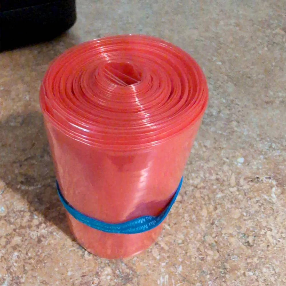 1-10 Meters Width 120mm Red Plastic Sausage Casing Meat Packing Tools Kitchen BBQ Tools Sausage Maker For Meat Grinder Machine