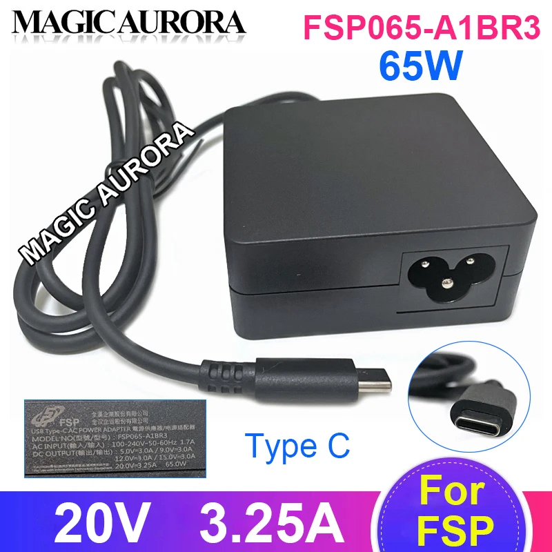 

Geniune FSP065-A1BR3 USB Type-C Power Adapter 65W 20V 3.25A For Intel NUC M15 For FSP Evo I7 For XPG XENIA BC57 Laptop Charger