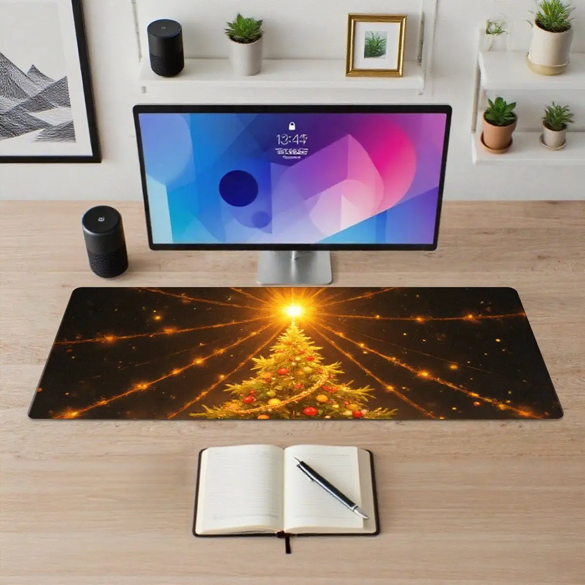 

Non-Slip Decorative Christmas Theme Mouse Pad Vibrant Christmas Tree Design for Office Gaming Lifts Work Vibe Ideal Gift