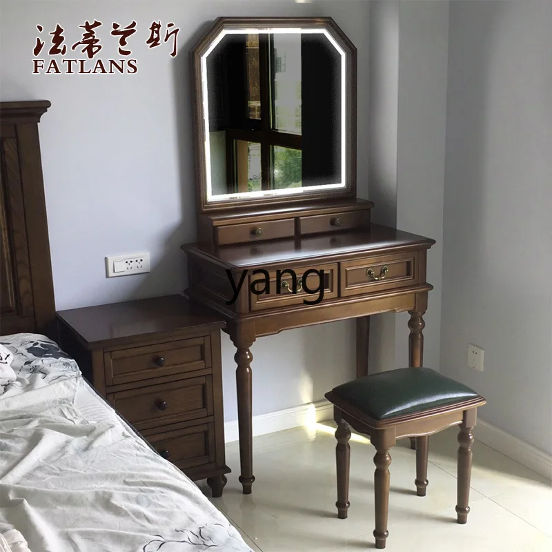 Yjq Log with Light 1 M Led Small Dresser Dressing Table